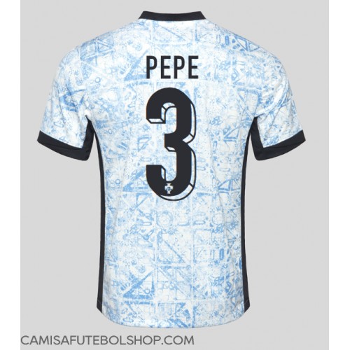 Camisa de time de futebol Portugal Pepe #3 Replicas 2º Equipamento Europeu 2024 Manga Curta